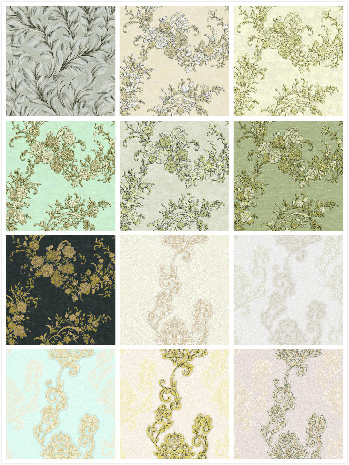 Luxury PVC Wallpaper Classic Wall Paper for Living Room
