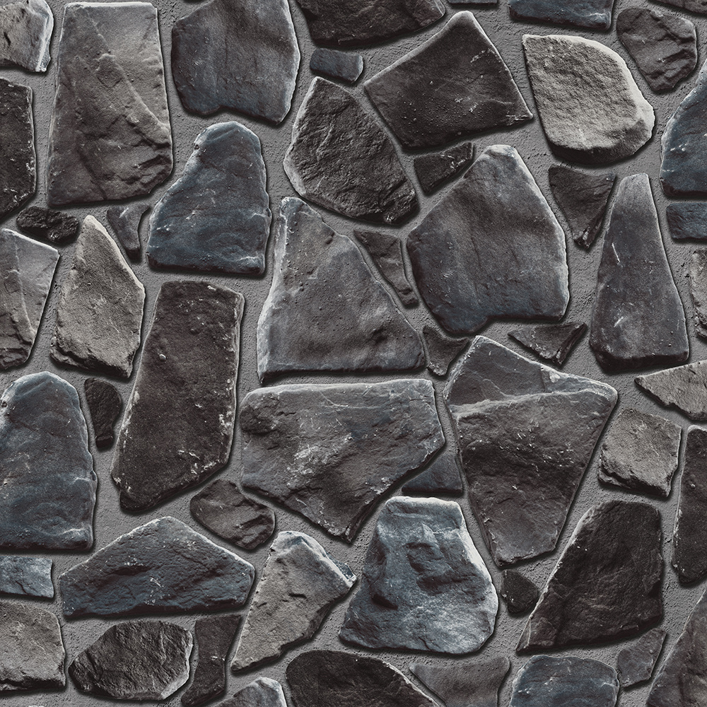 PVC Vinyl Wallpaper Modern Stone 3D Wall Paper