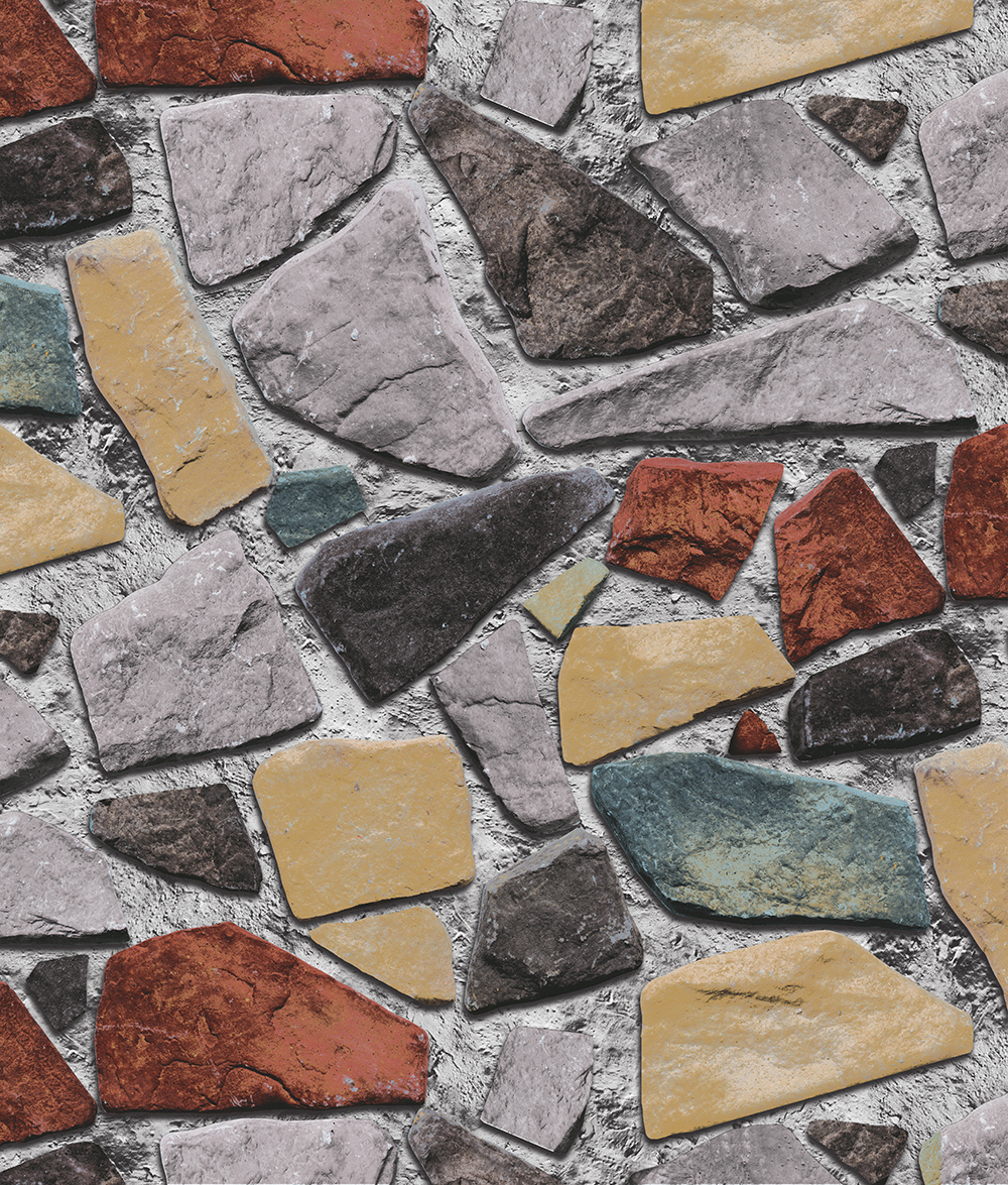 PVC Vinyl Wall Paper Modern Stone 3D Wallpaper