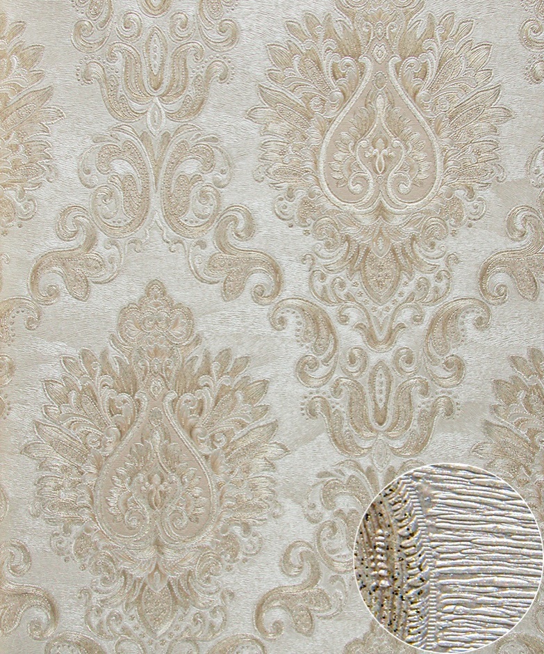 PVC Wallpaper Modern 3D Plain Design Waterproof Vinyl Wallpaper for Home Decor