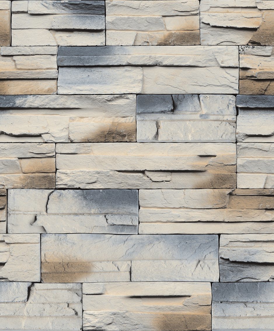PVC Vinyl Wallpaper Modern Stone 3D Wall Paper