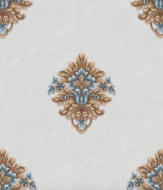 PVC Vinyl Wallpaper 3D Modern Wall Paper Damask Wallpaper for Living Room