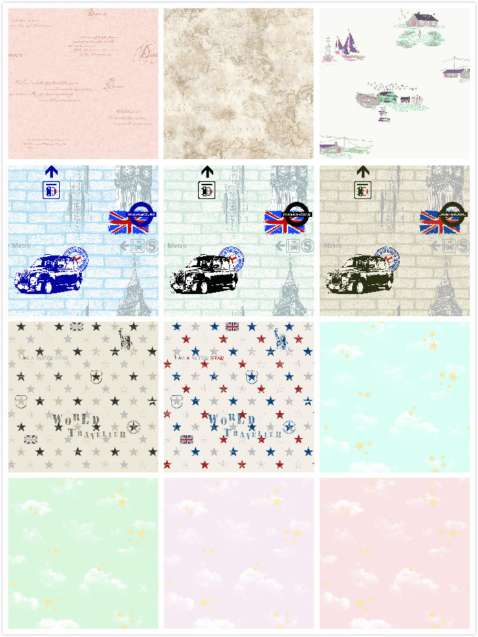 PVC Wallpaper Vinyl Wall Paper for Children Room