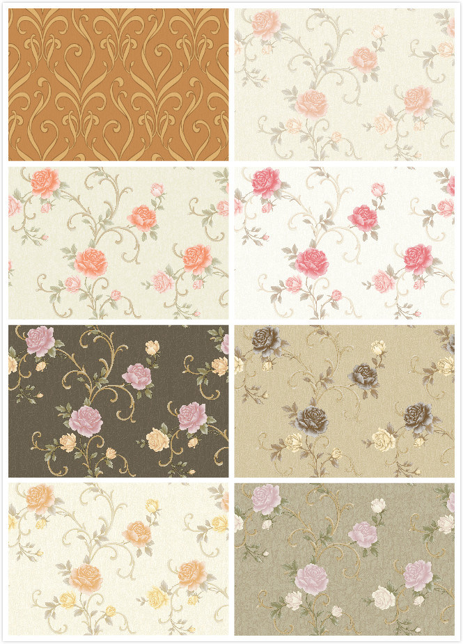 High Quality Luxury Wall Paper 106 PVC Wallpaper