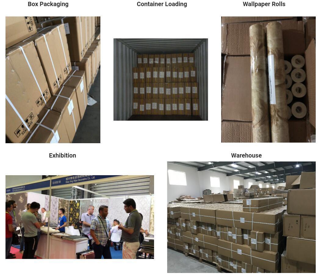 PVC Wallpaper High Quality Vinyl 3D Wall Paper for Home Decor