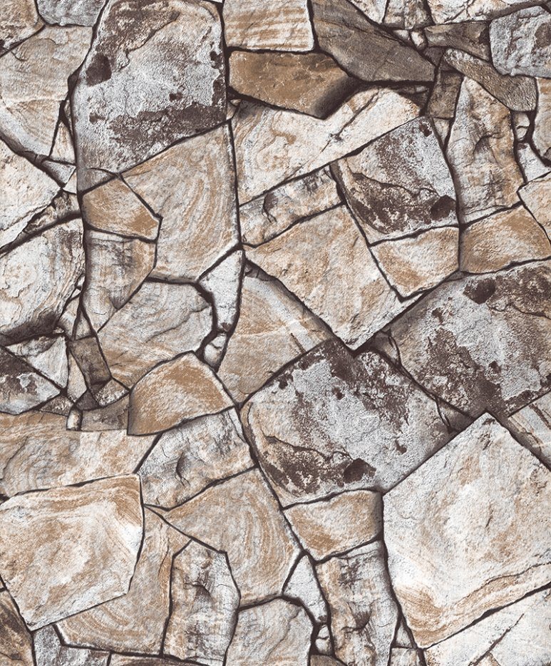 PVC Vinyl Wallpaper Modern Stone 3D Wall Paper