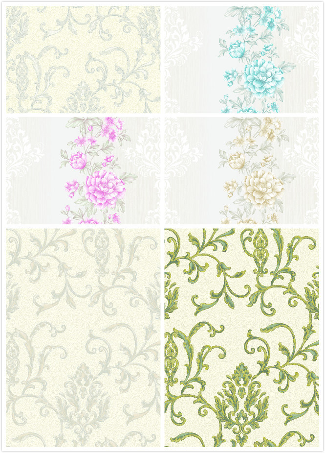 PVC Wall Paper Luxury Wallpaper for Home Decoration