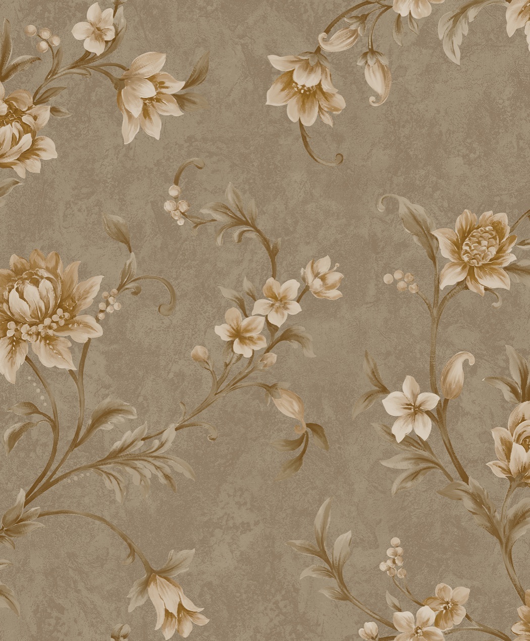 1.06 PVC Flower Design High Quality PVC Wallpaper Home Decoration