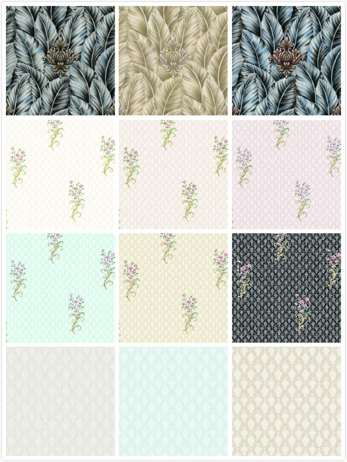 PVC Wallpaper Classic Vinyl High Quality Wall Paper