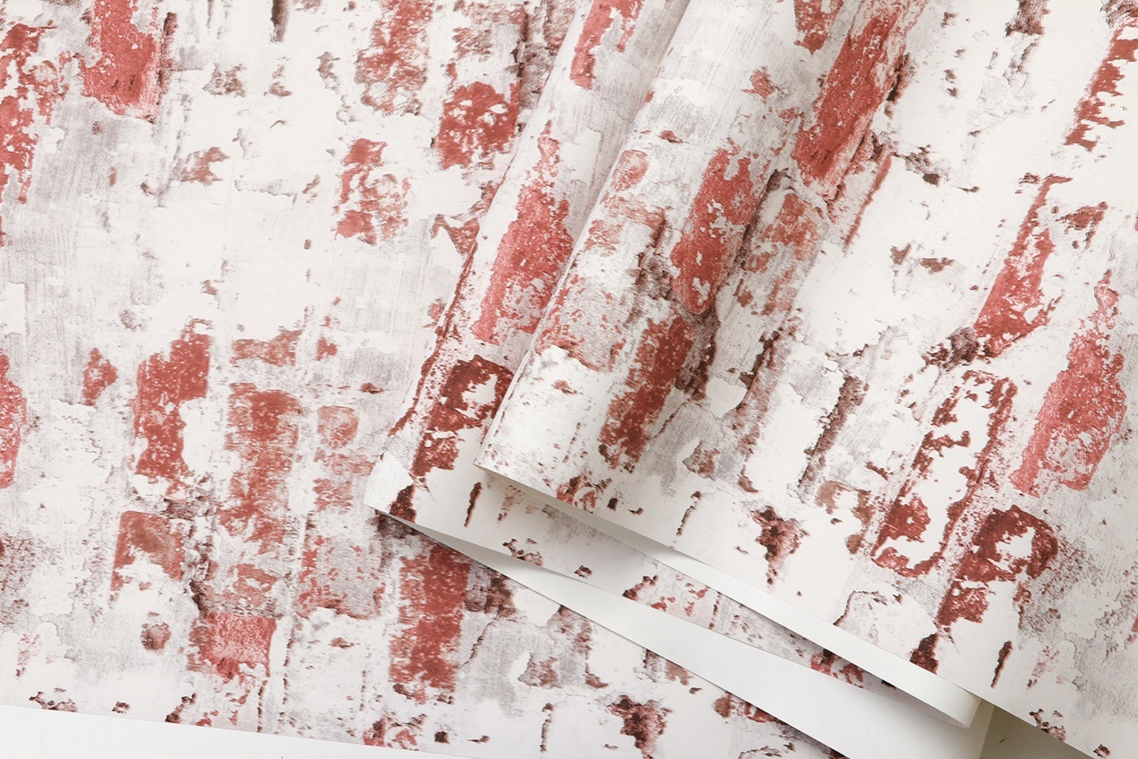 New PVC High Quality Wallpaper Modern Luxury Old Brick Design