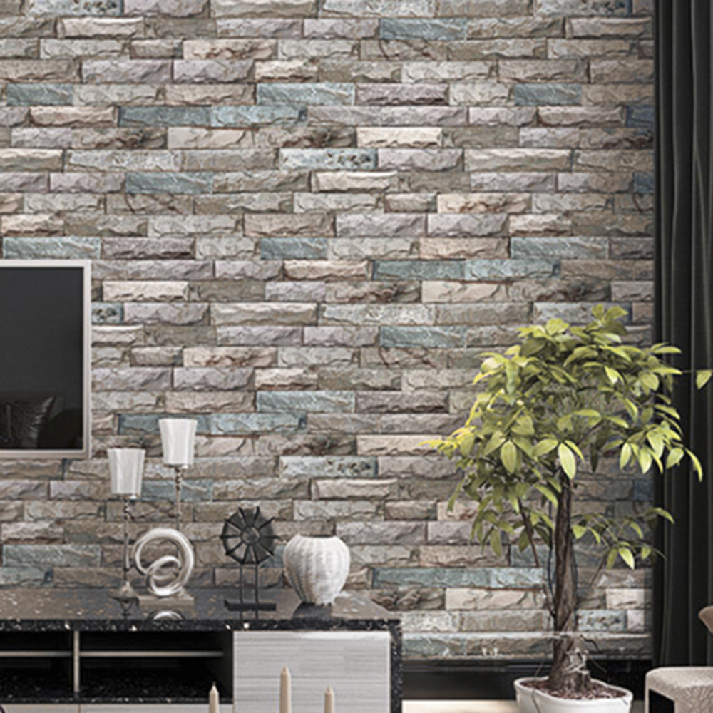 New PVC High Quality Wallpaper Modern Luxury Cultural Stone Design