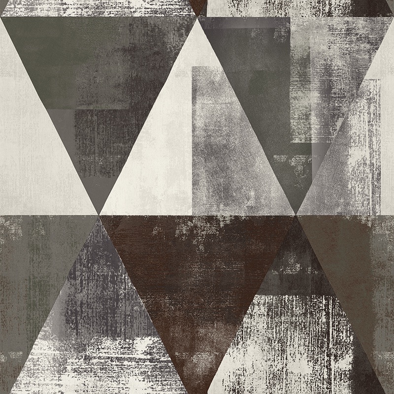 New PVC High Quality Wallpaper Modern Colorful Geometry Design