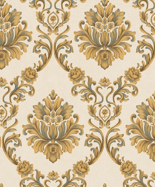 New PVC High Quality Wallpaper Damask Design