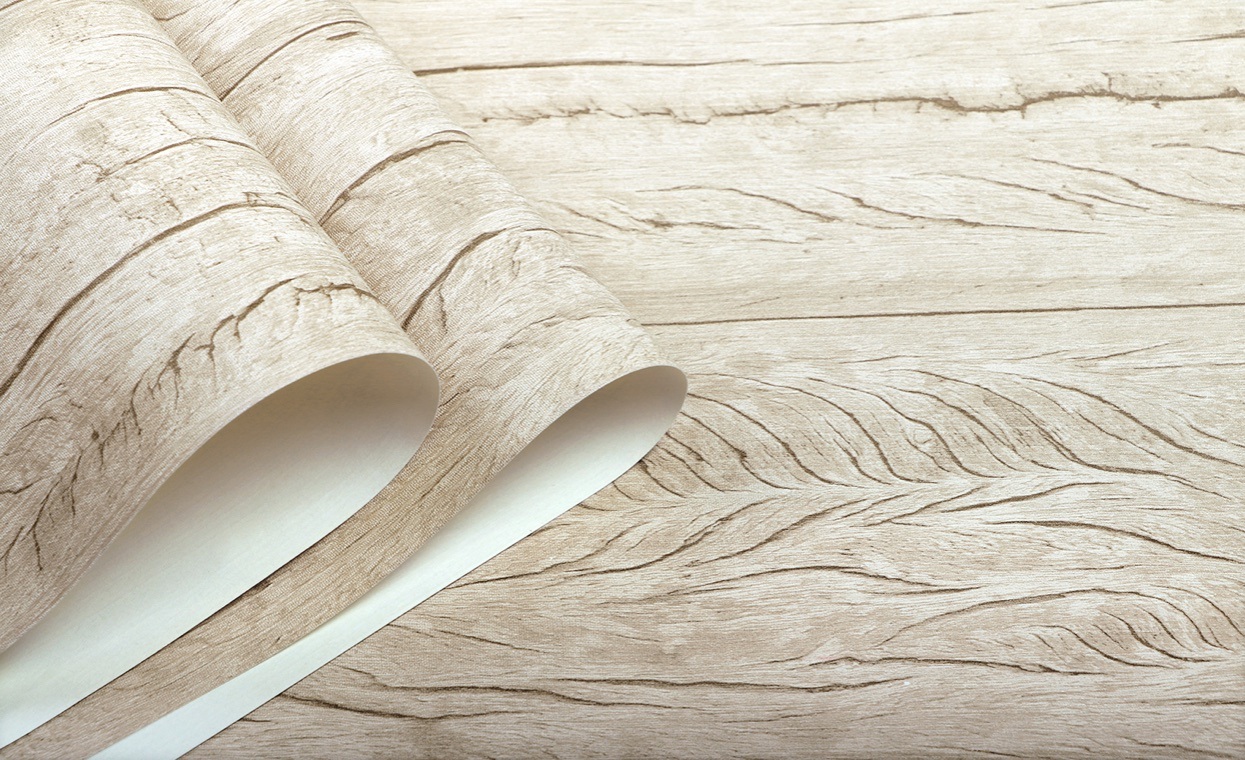 New PVC High Quality Wallpaper Modern Wooden Style