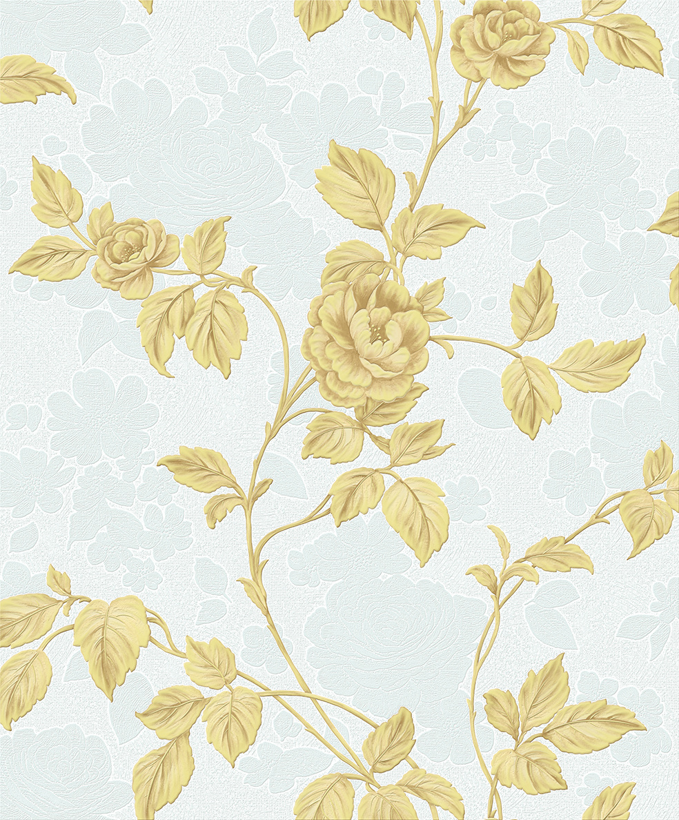 New PVC High Quality Wallpaper Deep Embossing Leaf Design