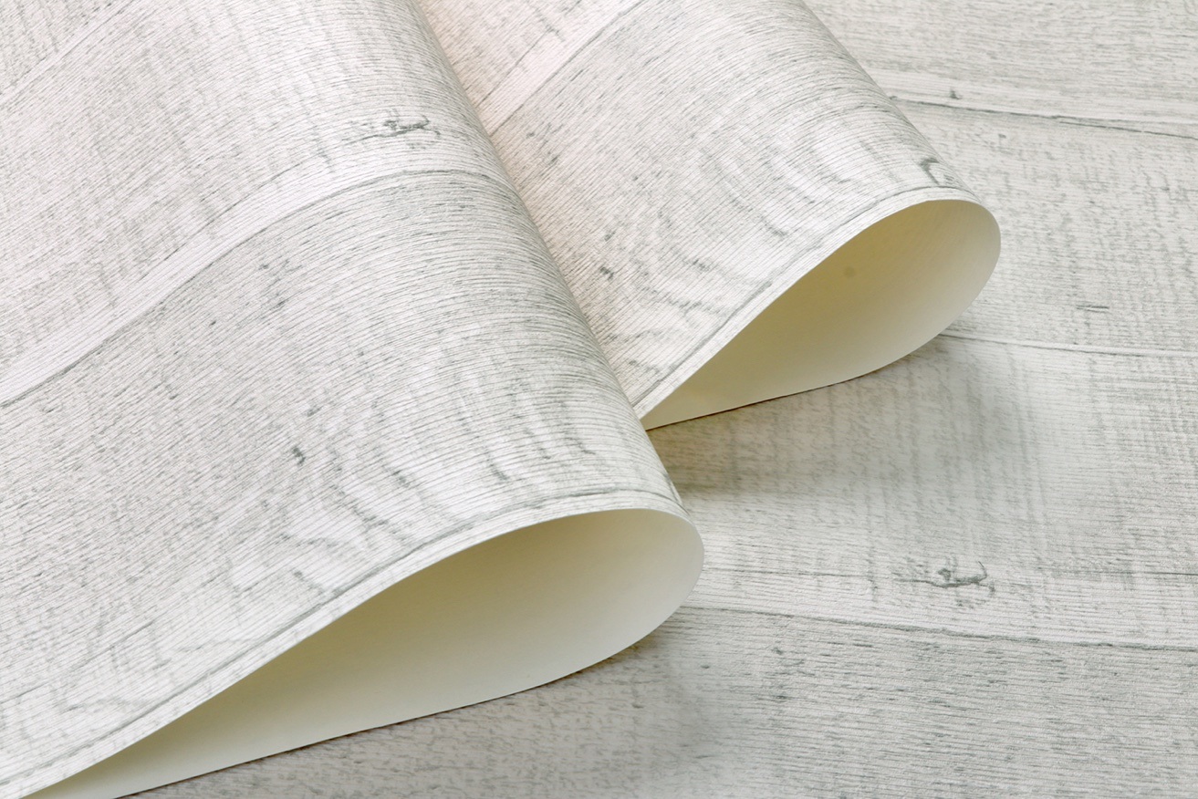 New PVC High Quality Wallpaper Modern Old Wooden Style