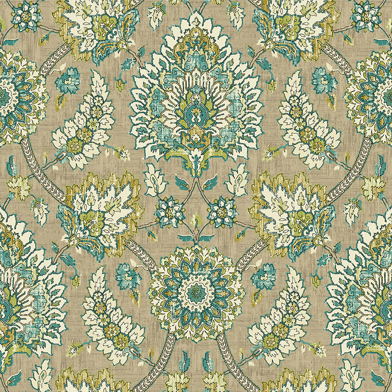 New PVC High Quality Wallpaper Classic Damask Design