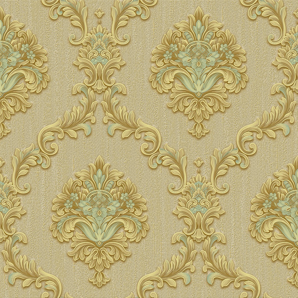 New PVC High Quality Wallpaper Deep Embossing Luxury Design