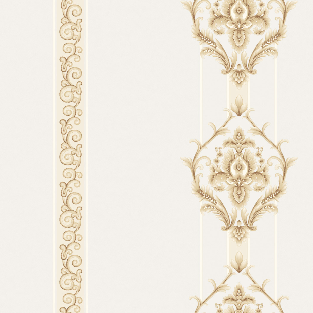 New PVC High Quality Wallpaper Damask Stripe Design
