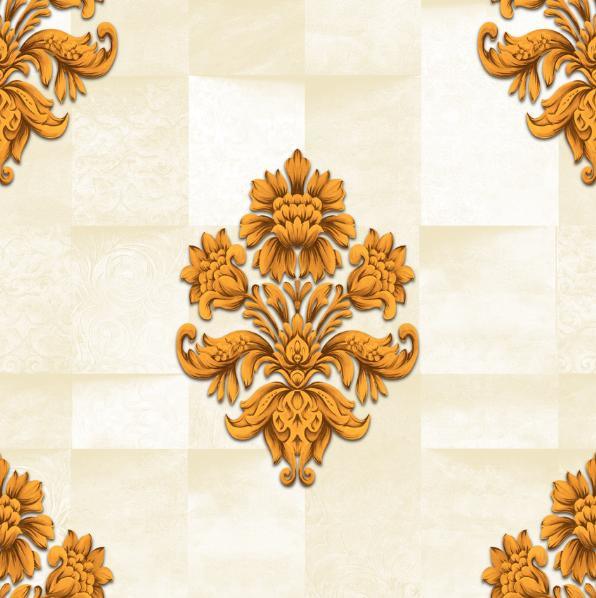 3D Vinyl PVC Wall Paper Factory Price Waterproof Luxury Wallpaper for Living Room