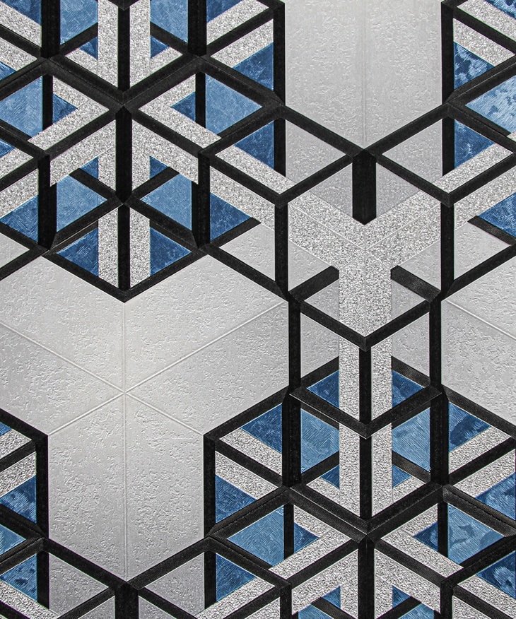 Luxury PVC Wall Paper Modern 3D Design Waterproof Wall Paper for Home Decor