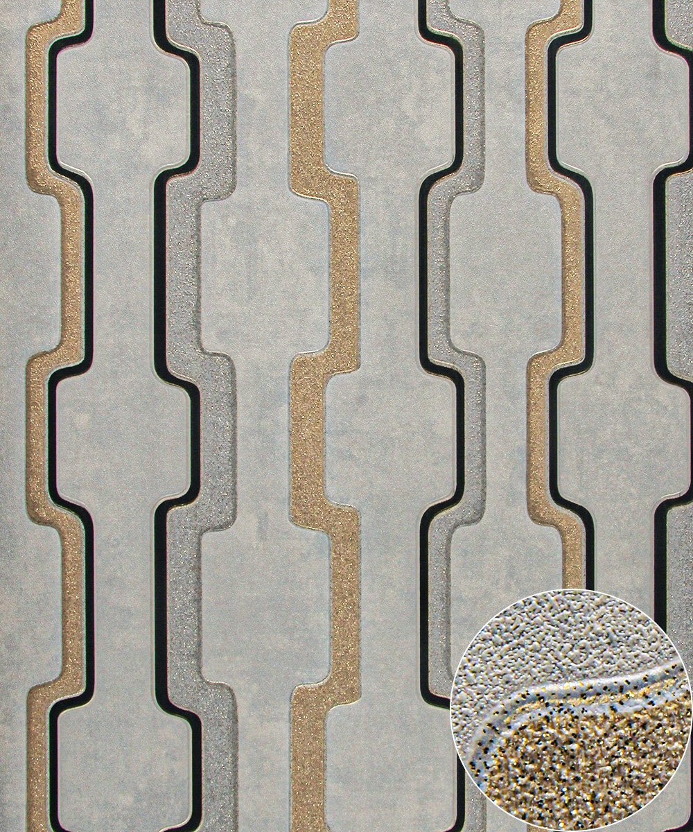 PVC Vinyl Wallpaper Modern 3D Design Waterproof Wallpaper for Living Room