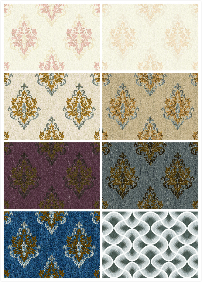 PVC Vinyl Wall Paper 106 Waterproof Wallpaper for Living Room