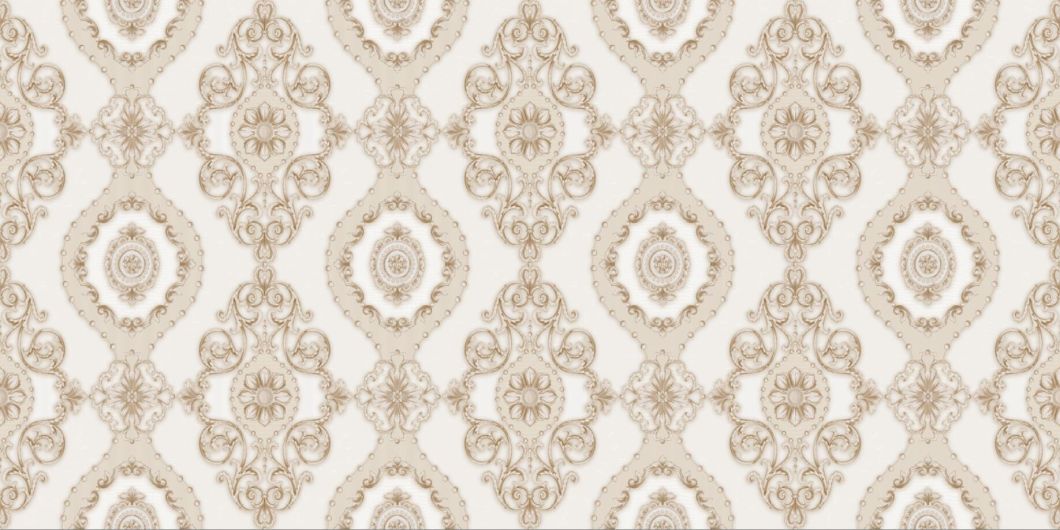1.06 PVC Damask Flower Design High Quality PVC Wallpaper Covering