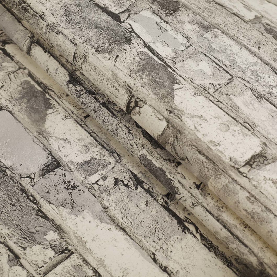 High Quality Wallpaper Hot Selling Non Woven 3D Brick Wall Paper for Home Decor