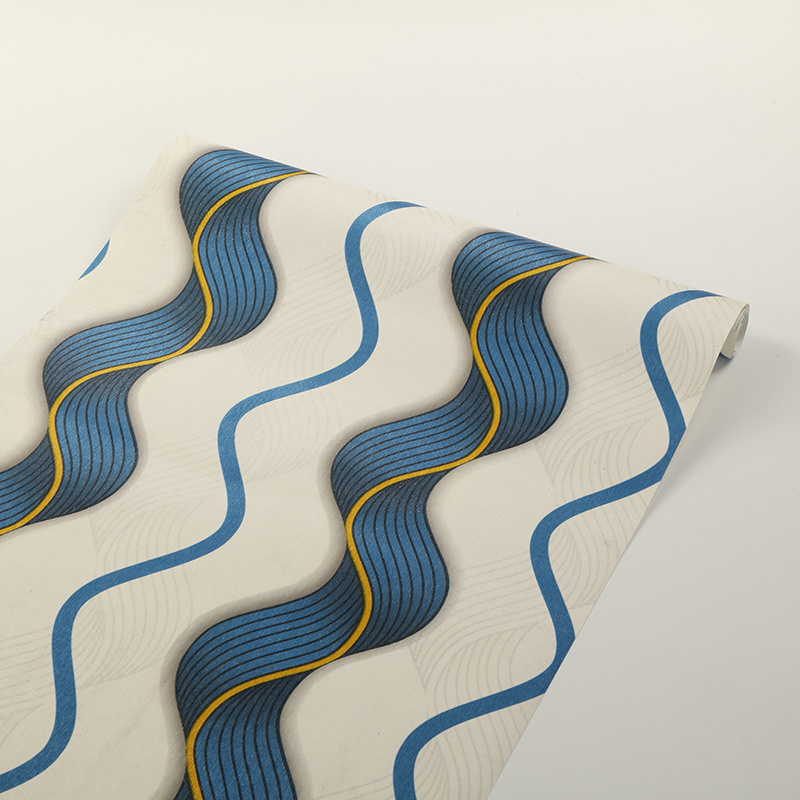 Waterproof Vinyl PVC Wallpaper 3D Modern Wall Paper for Home Decor