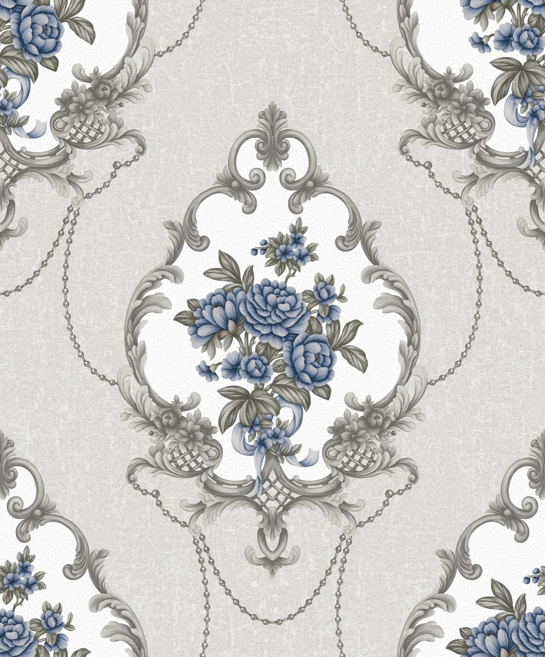 PVC Deep Embossing Damask Flower Design High Quality PVC Wallpaper Home Decoration