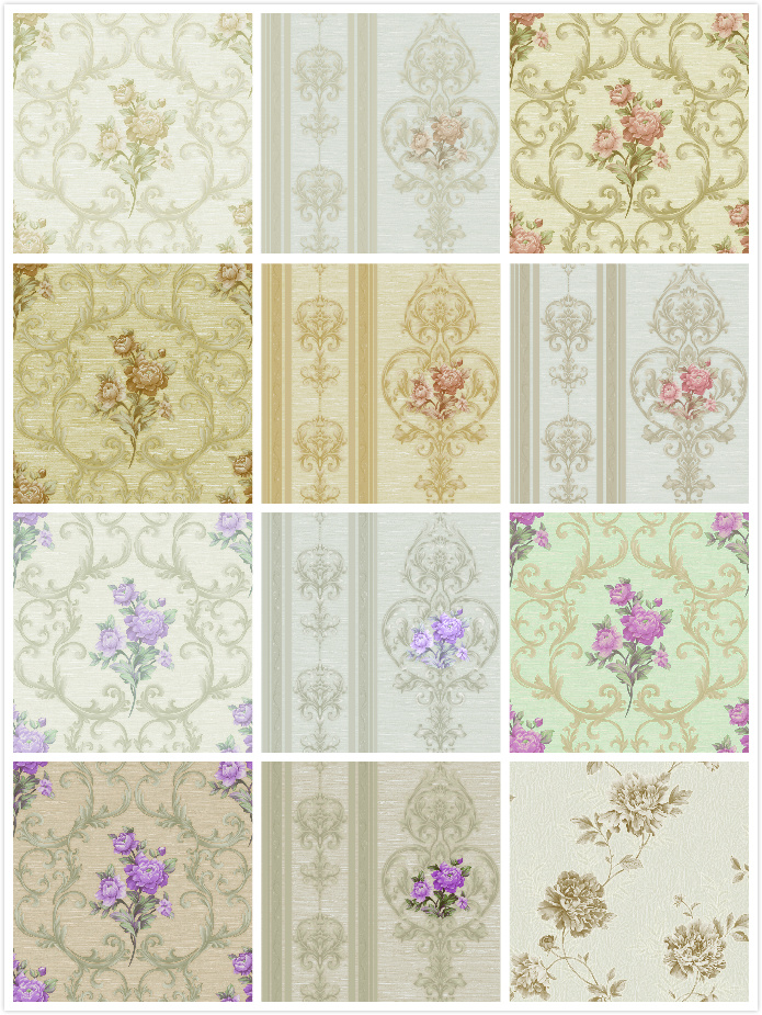PVC Luxury Wallcovering High Quality Wallpaper for Living Room
