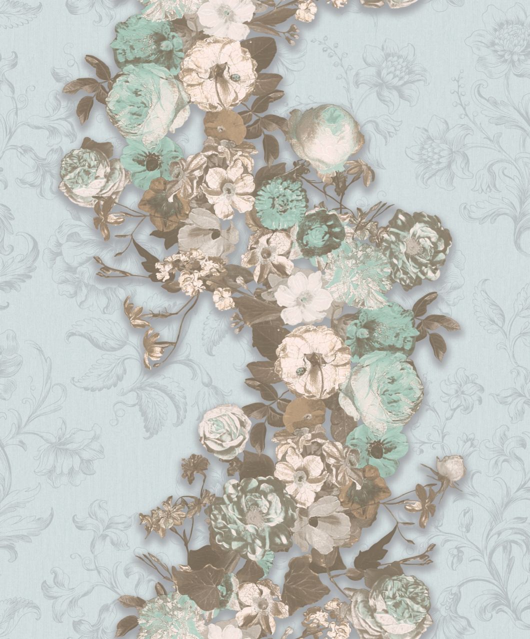 2021 New PVC Classic Italy Flower Design High Quality Wallpapers