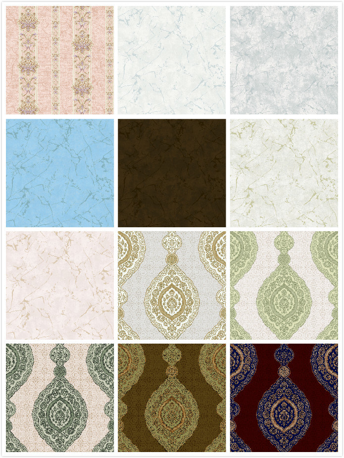 PVC Vinyl Wallpaper Luxury Wall Paper for Living Room
