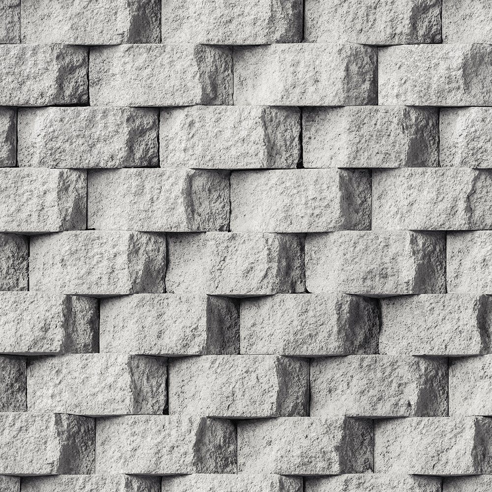 PVC Vinyl Wallpaper Modern Stone 3D Wall Paper