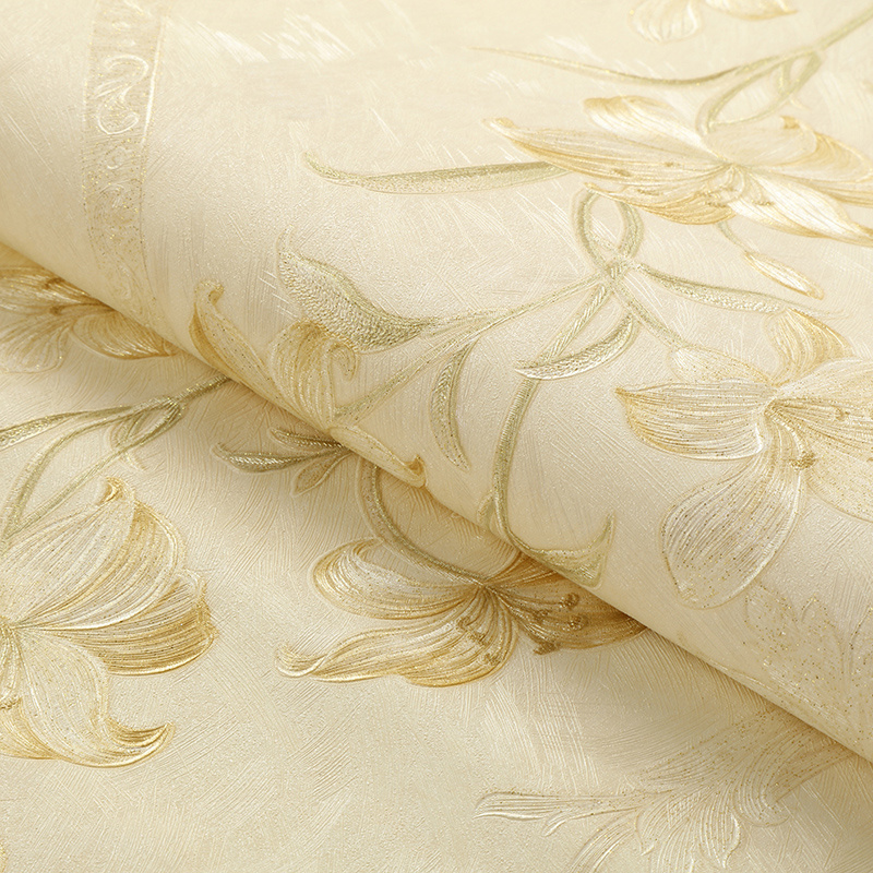 Waterproof Vinyl PVC Damask Wallpaper Wall Covering for Home Decoration