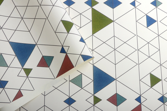 New PVC High Quality Wallpaper Modern Luxury Geometric Design