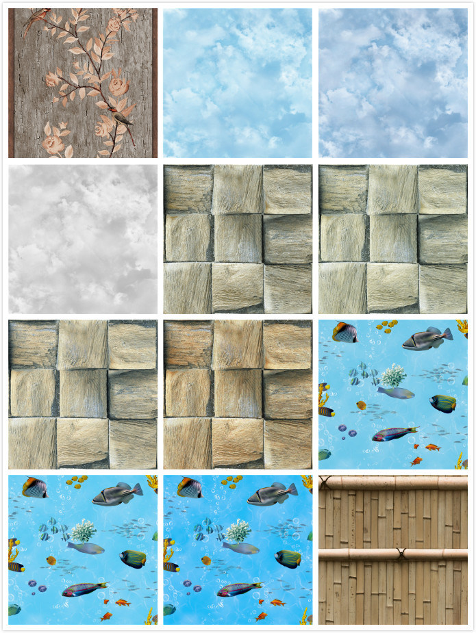 PVC Modern Wallpaper 3D Wall Paper for Living Room