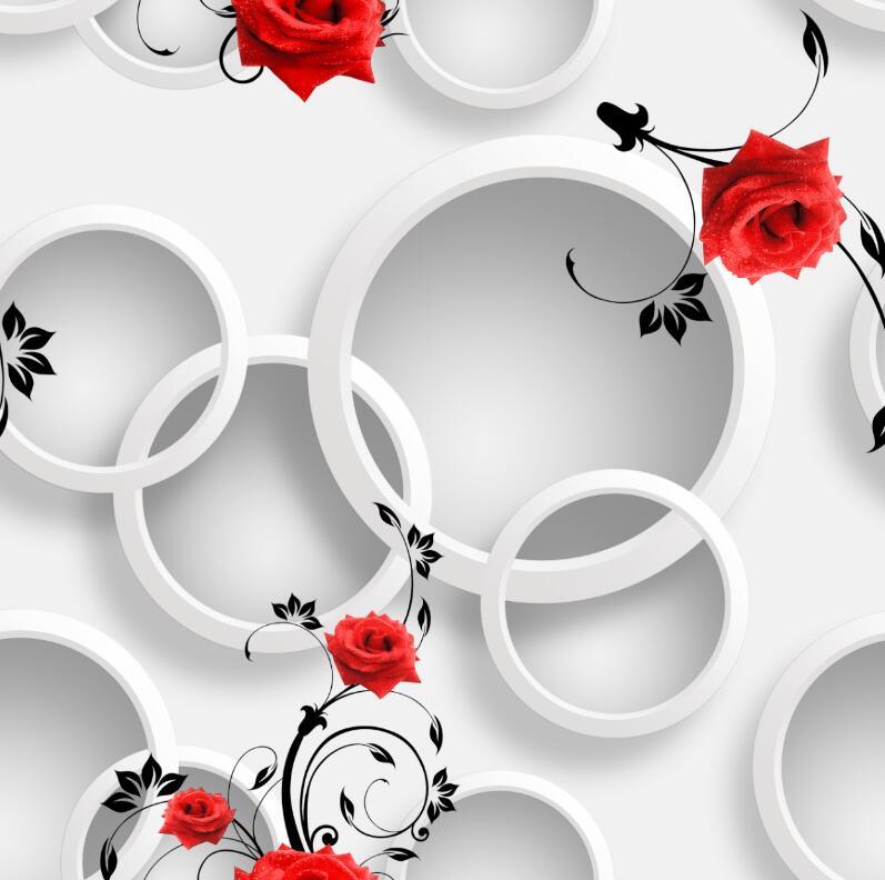 PVC Wallpaper Vinyl Modern 3D Wall Paper for Home Decor