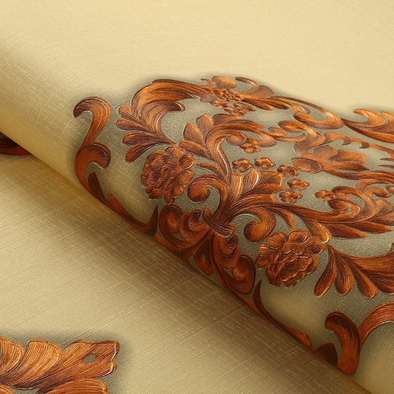 PVC Vinyl Wallpaper Waterproof Classic Wall Paper Wall Covering for Home Decor