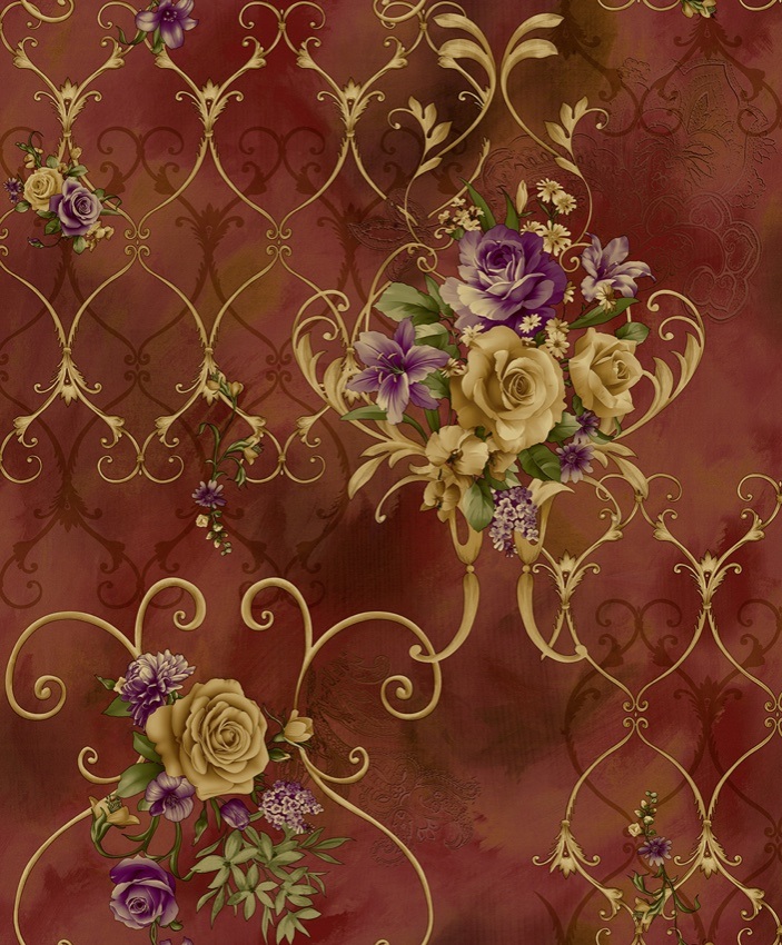 Luxury PVC Wall Paper Modern 3D Design Vinyl Waterproof Wall Paper for Home Decoration