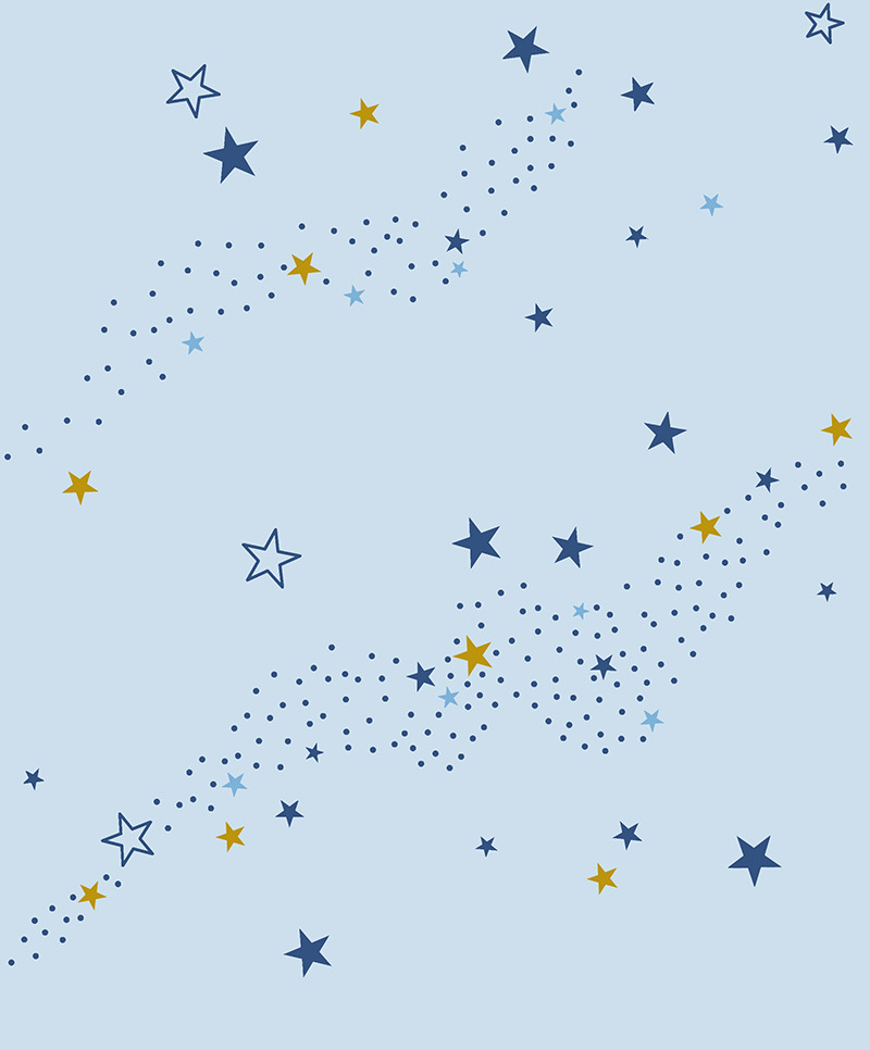 New PVC High Quality Wallpaper Kids Star Design