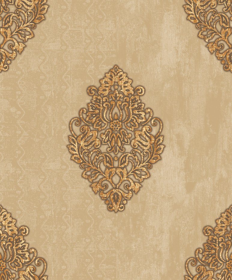 Factory Price PVC Wallpaper Luxury Damask Wall Paper for Home Decor