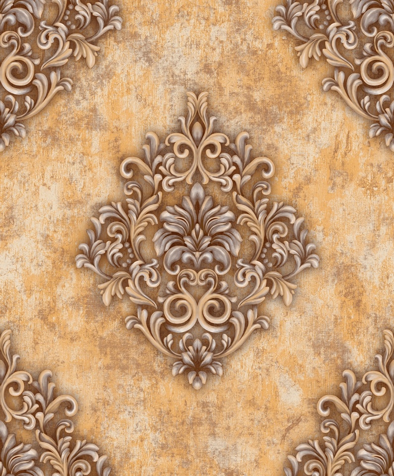 New PVC High Quality Wallpaper Luxury Classic Damask Design