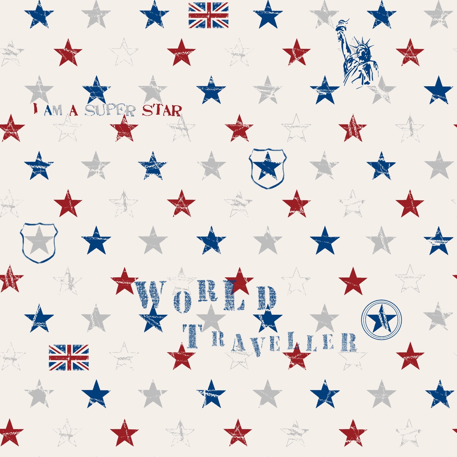 New PVC High Quality Wallpaper Kids Star Wall Design