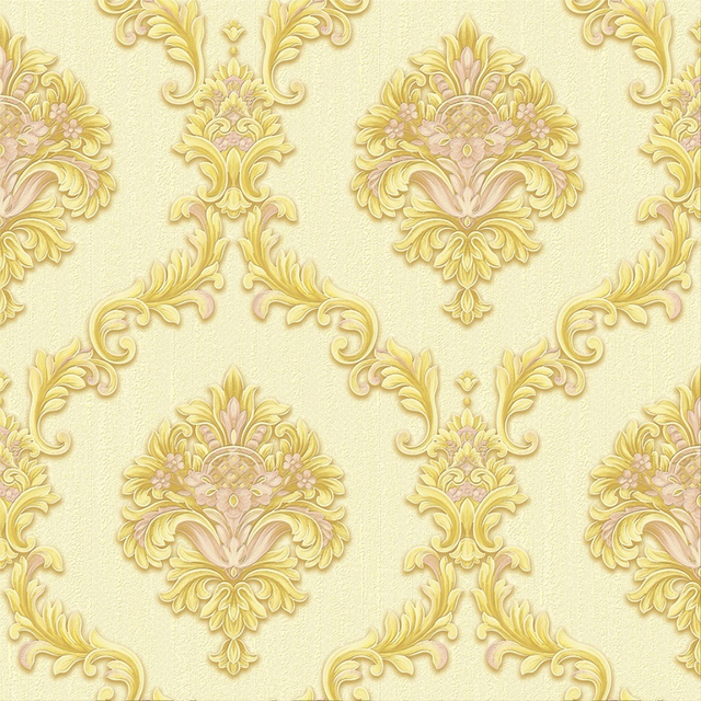 New PVC High Quality Wallpaper Deep Embossing Luxury Design