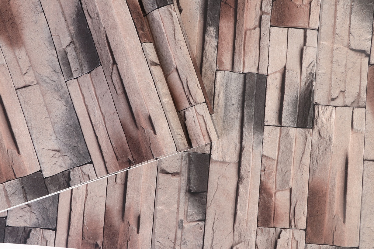 New PVC High Quality Wallpaper Modern Colorful Stones Style