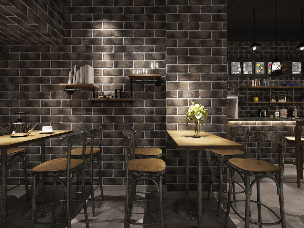 New PVC High Quality Wallpaper Modern Bricks Style