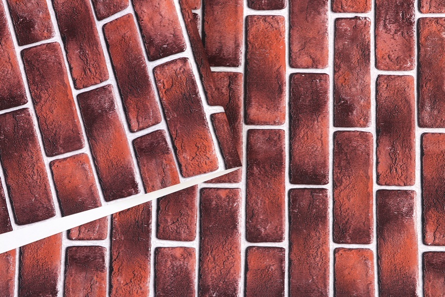 New PVC High Quality Wallpaper Modern Bricks Style