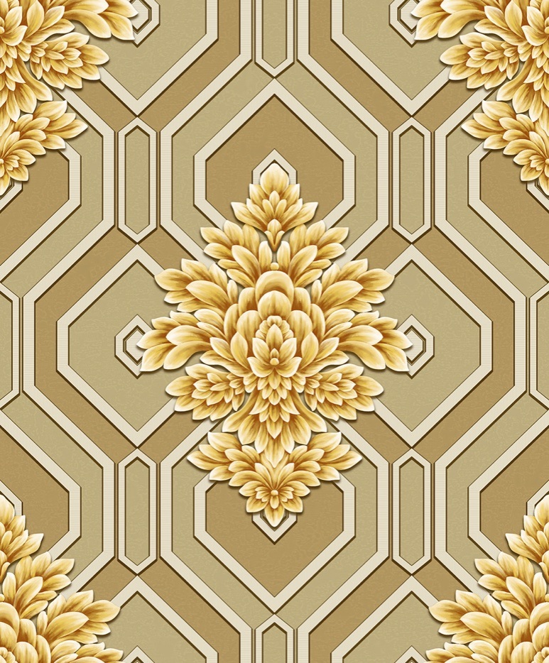 PVC Modern Wallpaper Factory Price 3D Design Waterproof Vinyl Luxury Wall Paper for Home Decoration